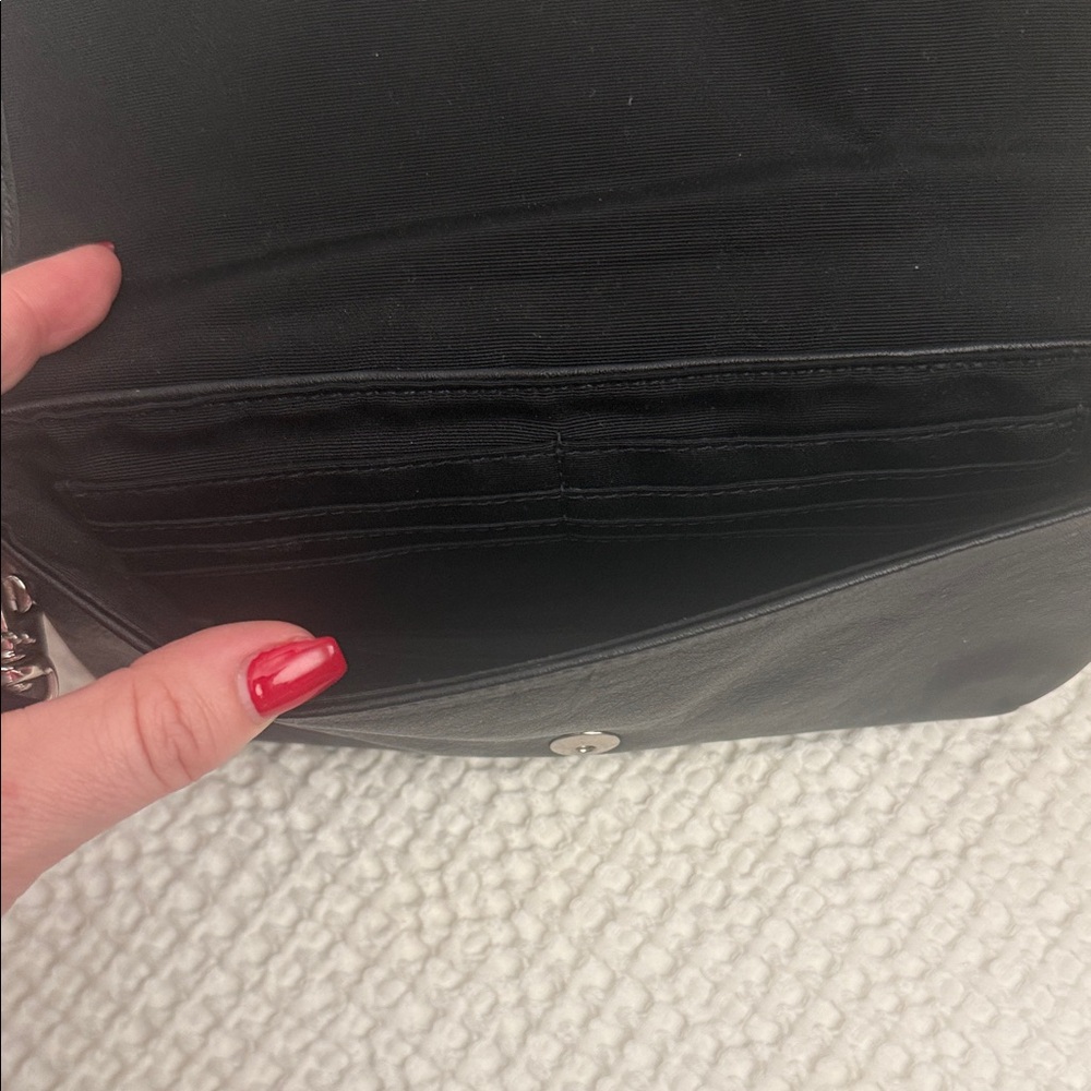 Coach Black Leather Wristlet Clutch - Picture 6 of 7